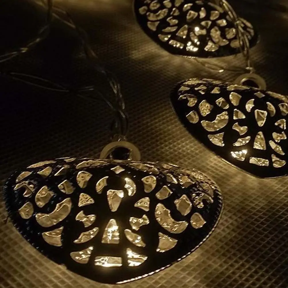 3 6 м 12 LED сердце Марокканская Фея Солнечная гирлянда Фонарь свет лампы сад|led