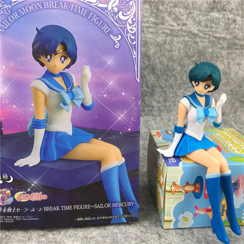 Супер Сейлор Мун сидящий Tsukino Усаги ПВХ фигурка украшение Коллекционная модель