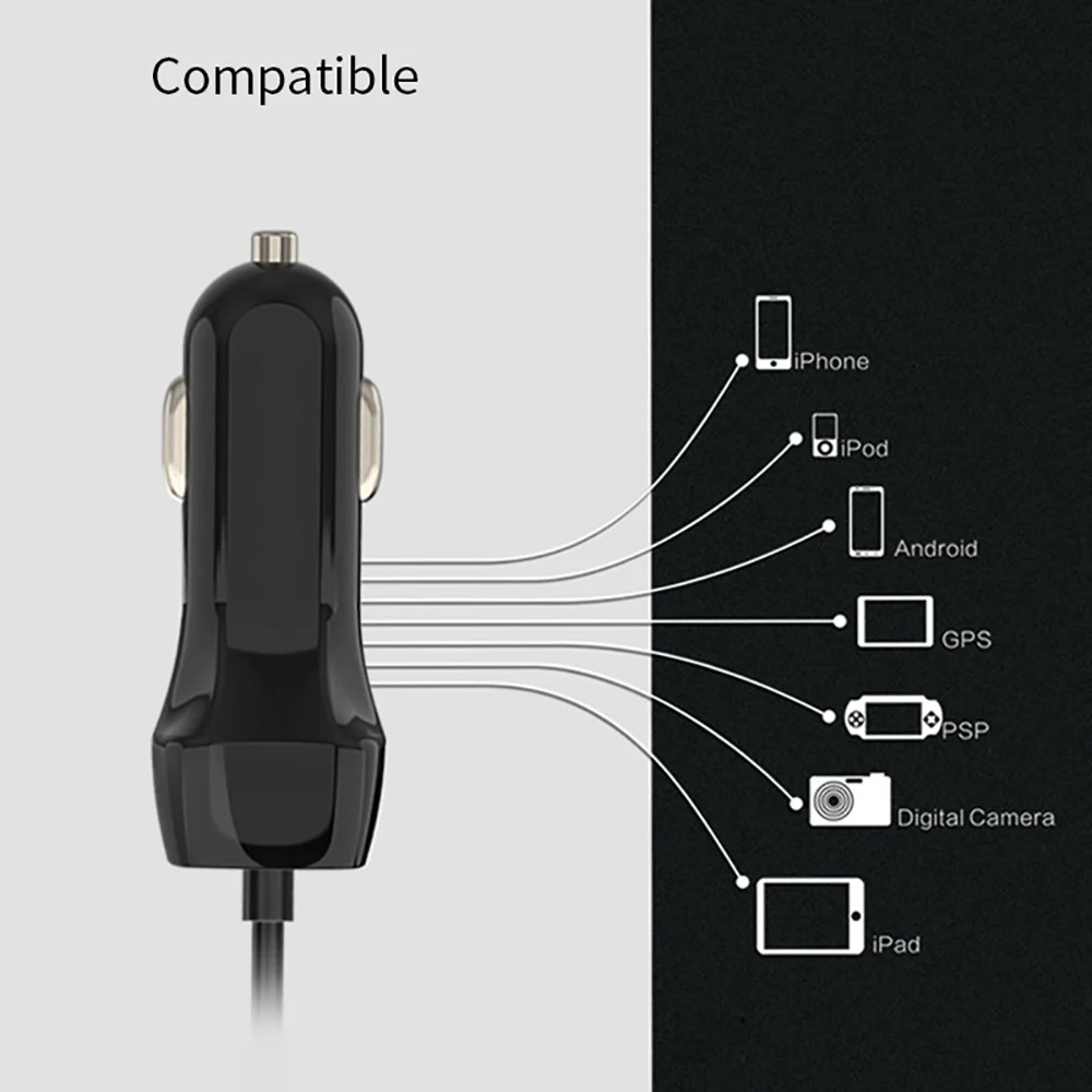 Автомобильное зарядное устройство Powstro USB Micro Type C Lightning для iPhone X 6 7 8 Max Samsung S10 S9 Plus |