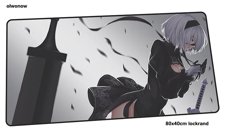 Size 800x400x2mm Nier automata коврик для мыши 80x40 см Новое поступление коврик для мыши лучший игровой коврик для мыши геймер толстые персонализированные коврики для мыши Клавиатура ПК коврик - Цвет: Size 800x400x2mm