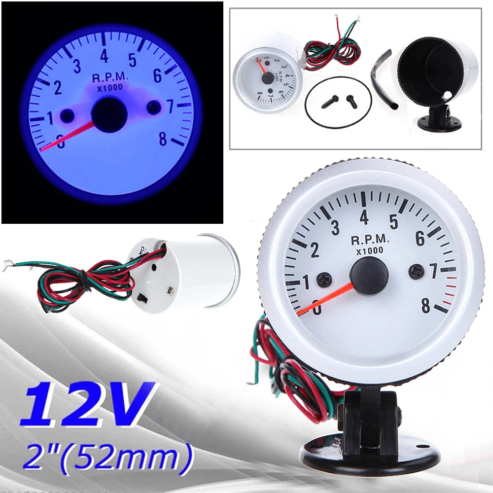 Для 4*6*8 цилиндровый Тахометр Автомобильный прибор измерения двигателя