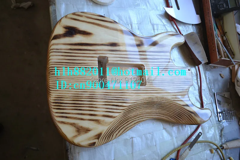 Новый Сделано в Китае электрогитара тела естественный цвет с Северо Восточный Китай Аш + EMS Бесплатная