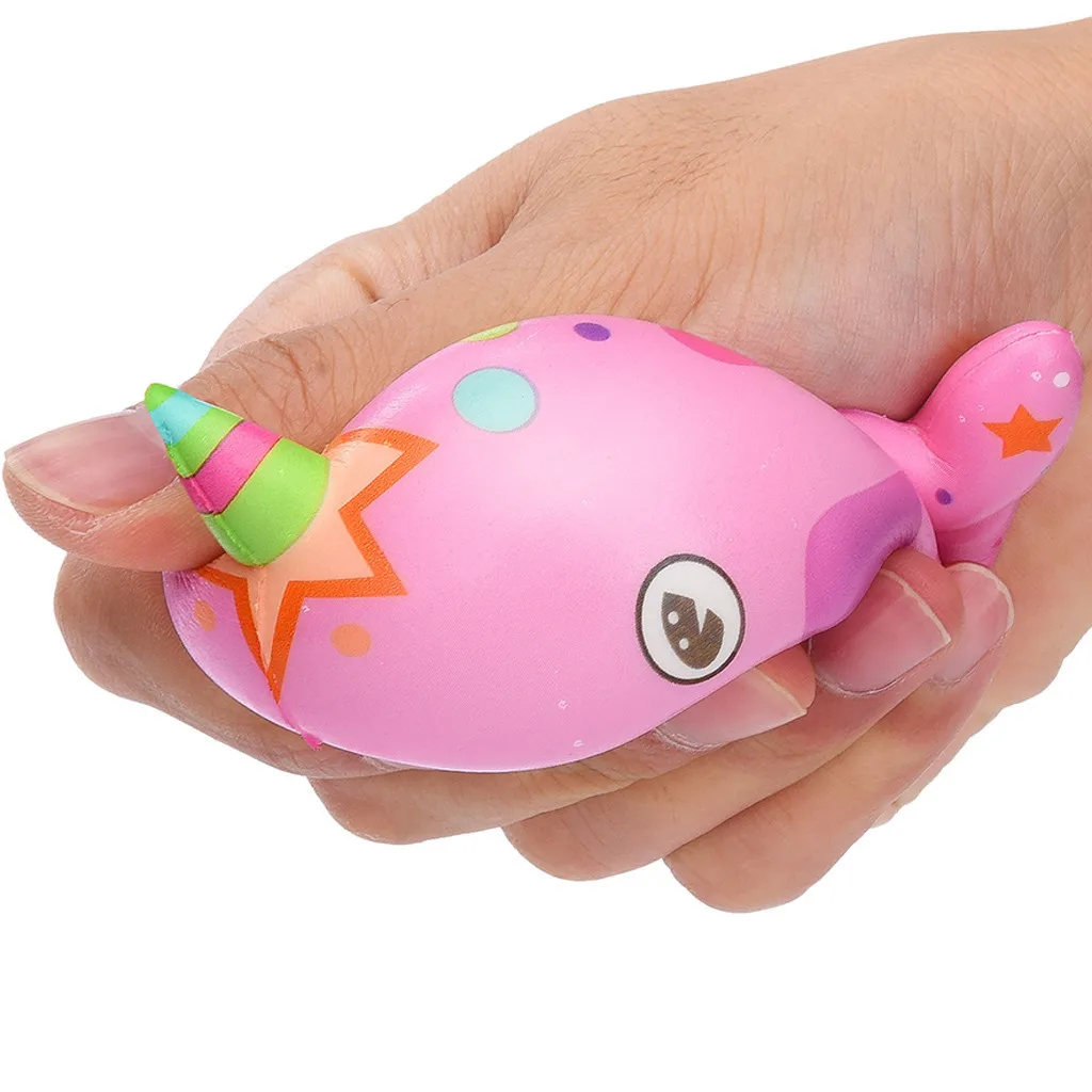 Креативная игрушка Kawaii Big Jumbo Whale Shape Squishy Slow Rising для снятия стресса тревога игрушки