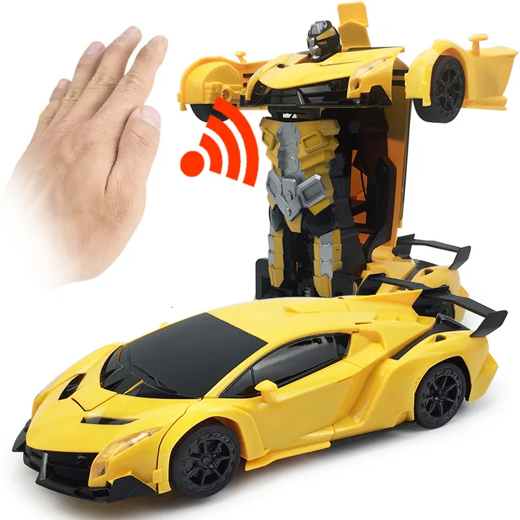 RC автомобиль трансформации роботы дистанционного управления деформационный автомобиль электрический перезаряжаемый спортивный автомобиль ручное Взаимодействие игрушки для детей - Цвет: RC car B