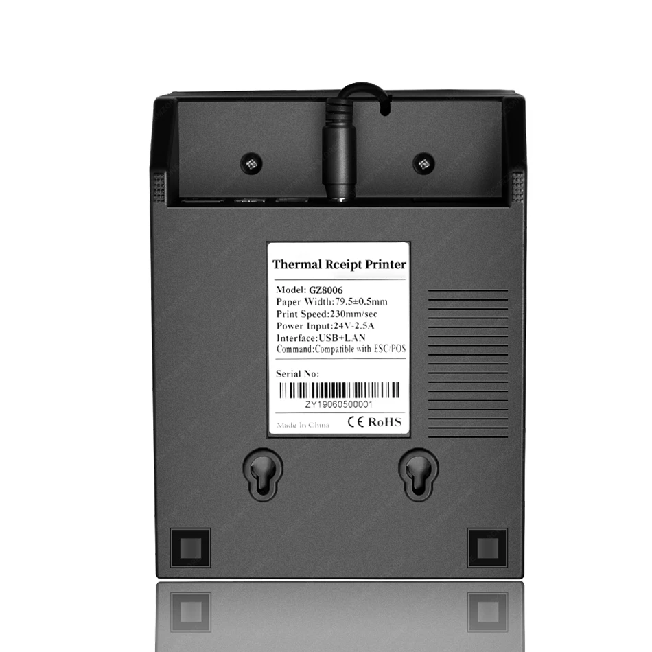 GZ8006 Pos чековый принтер высокого качества 80 мм Термальный чековый USB или wifi bluetooth принтер автоматическая машина для резки принтер 80 мм