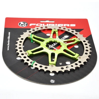 40T green FOURIERS MTB велосипед маховик Расширенный срез велосипедный Кассетный Маховик Инструмент 42 t подходит для 10 скоростей кассет XT маховик расширение - Цвет: 40T green