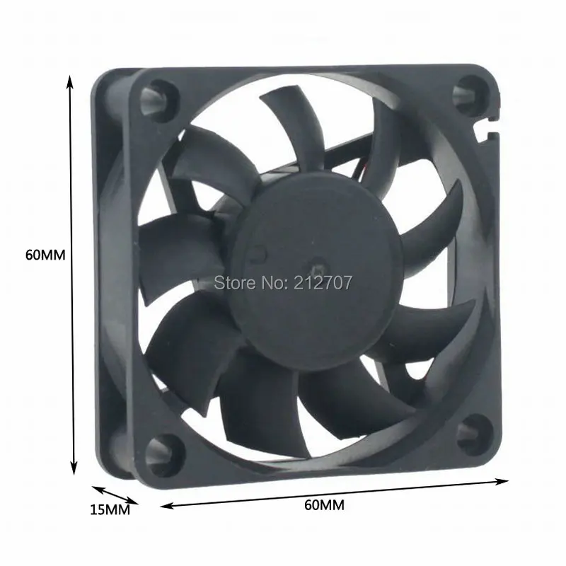 1 шт. Gdstime 6015 24V 2Pin DC охлаждающий вентилятор Cooler 6 см 60 мм 60x60x15 мм