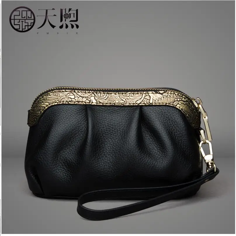 2019 Новый женский кожаный клатч первый слой коровьей моды мини сумка через плечо |