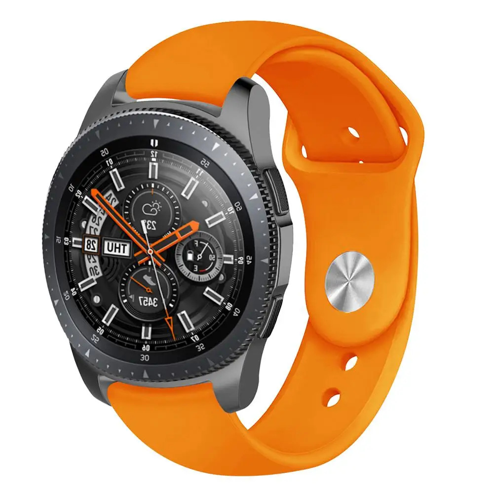Силиконовый спортивный ремешок для наручных часов Samsung Galaxy Watch S4 42 мм & Gear S2 46 S3