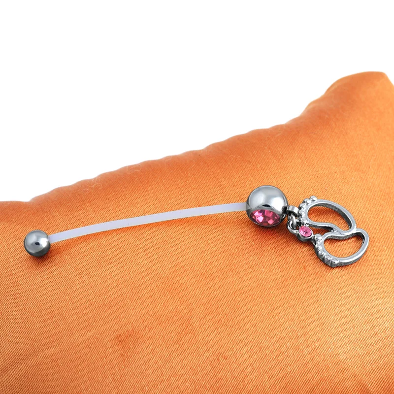 Гибкая беременность материнство пупка живота нательное пирсинг-кольцо циркон