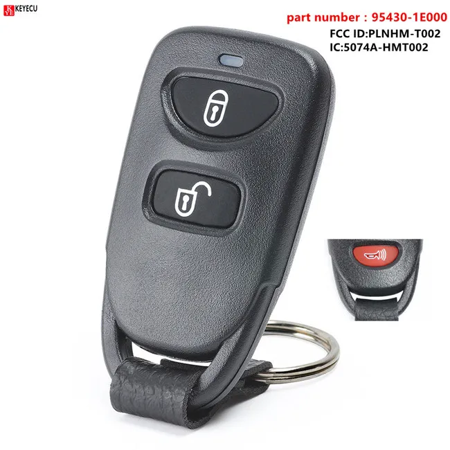 Запасной пульт дистанционного управления Keyecu для Hyundai Accent Santa Fe 2005 2006 2007 2008 2009