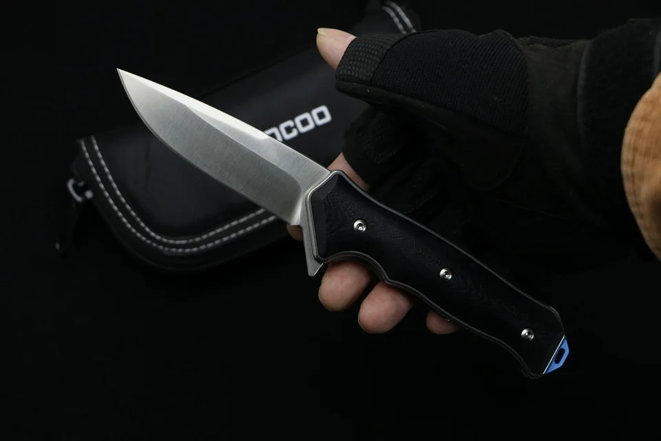 LOVOCOO ST1608 Флиппер складной нож подшипник D2 лезвие G10 стальная ручка Открытый Отдых Охота Карманный Фруктовый Нож EDC инструменты