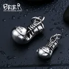 Байер модные Сталь Бокс перчатки Подвески Jewelry 316L Нержавеющаясталь мальчика в стиле панк кулон Цепочки и ожерелья BP8-148