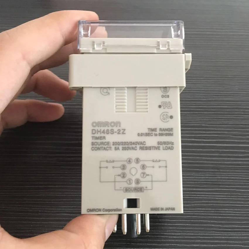 Высококачественное реле времени OMRON DH48S 2Z Цифровое 0 01 с 99до 99М задержки цоколем в