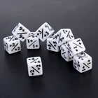 10 шт + 1+ 1 белые счетчики игральных костей портативные цифровые кубики для магического сбора и MTG игр покер бар азартные игры развлекательный инструмент