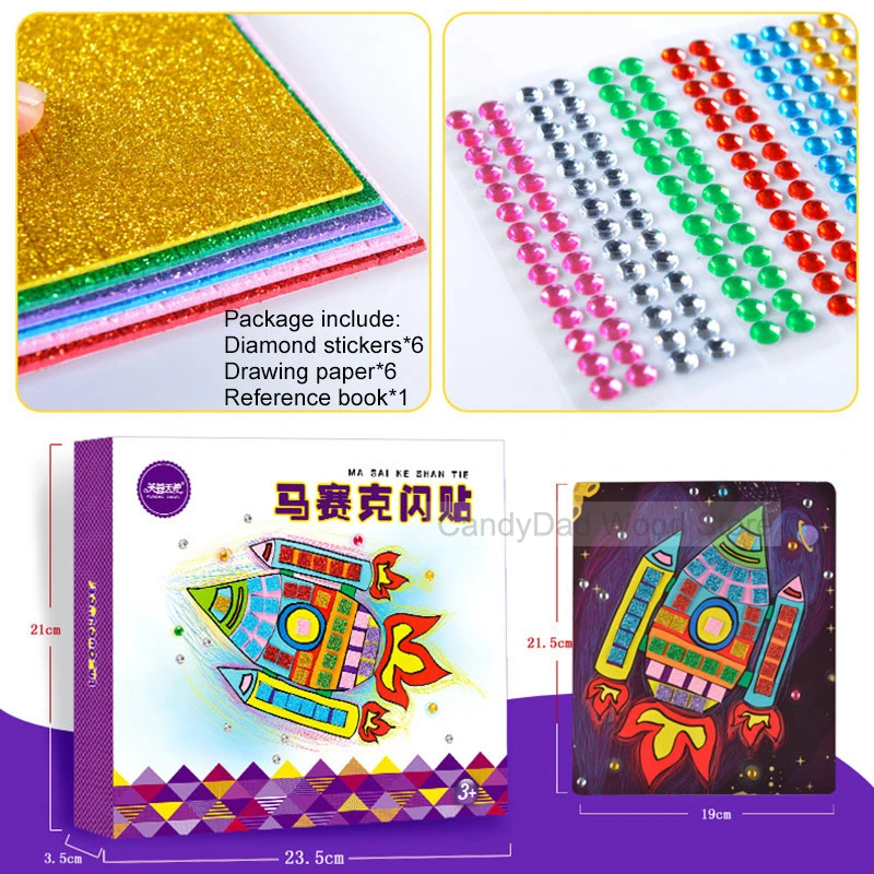 DIY игрушки металлическая мозаика живопись рисунки игрушка Алмазная Дошкольное