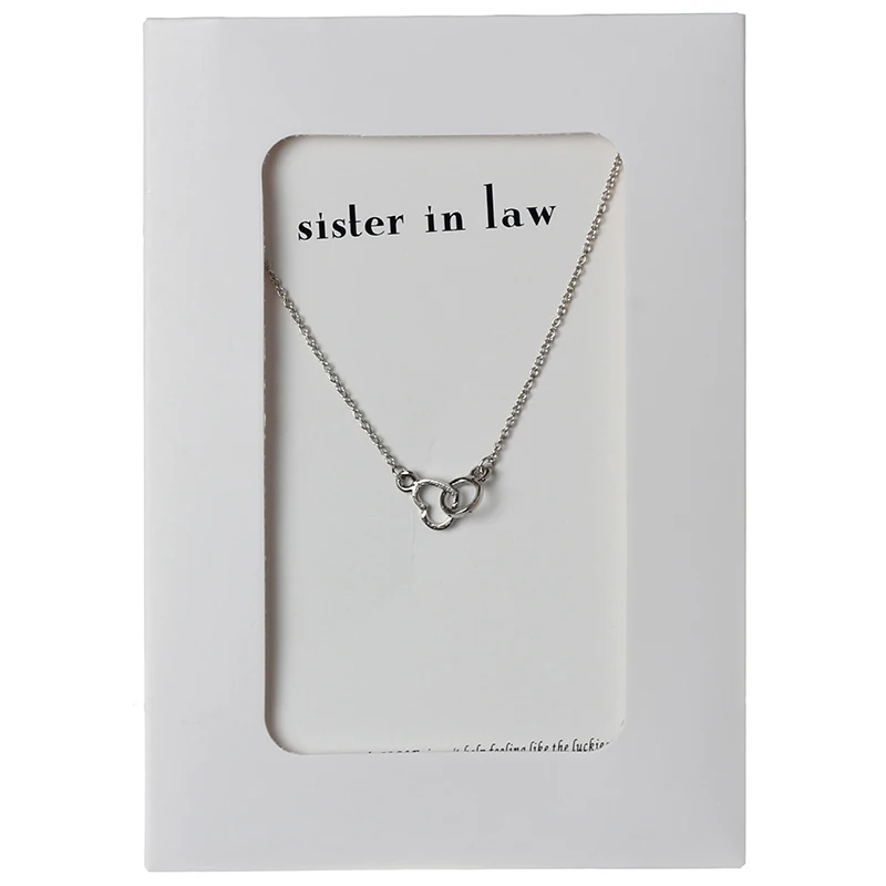 Lucky Eye Hollow Heart Charms Necklace Wish Letters Choker Gold Silver Color Link Chain For Mom Women Jewelry CN72 | Украшения и