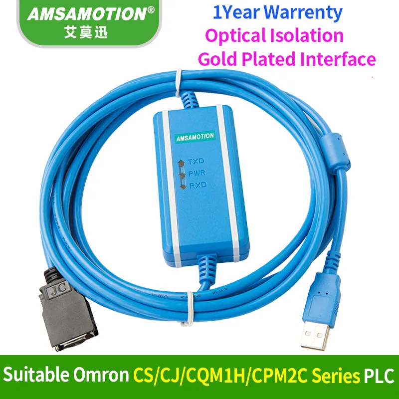 Подходит Omron CS/CJ/CQM1H/CPM2C ПЛК кабель для программирования USB-CN226+ линия загрузки данных