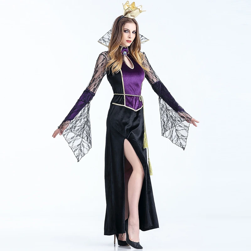 Костюм злой королевы для женщин Новое поступление роскошный модный Карнавальный