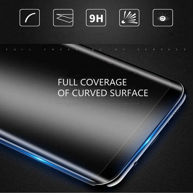 20D полностью изогнутое закаленное стекло для samsung Galaxy S8 S9 Plus Note 8 9 S7edge Защитная пленка для samsung A6 A8