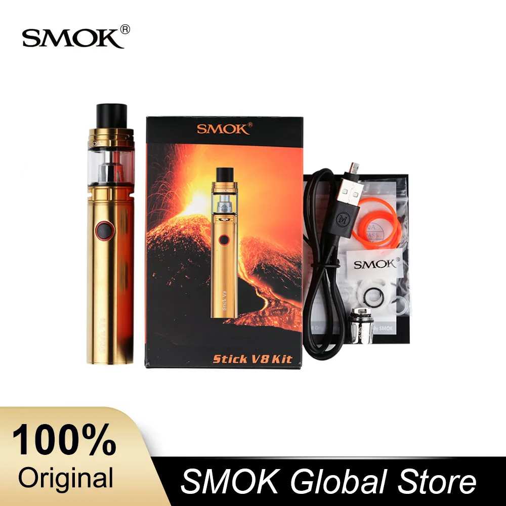 SMOK Stick V8 набор электронная сигарета стартовый с TFV8 большой детский бак 0.3ohm M2
