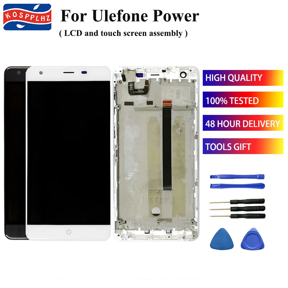 K0SPPLHZ 100% протестированный новый для Ulefone Power 1 ЖК дисплей и фото Замена 5 дюймов +