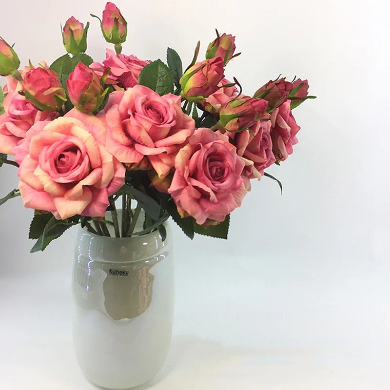 Искусственные цветы из шелка для творчества вечеринки свадьбы подружки подарок