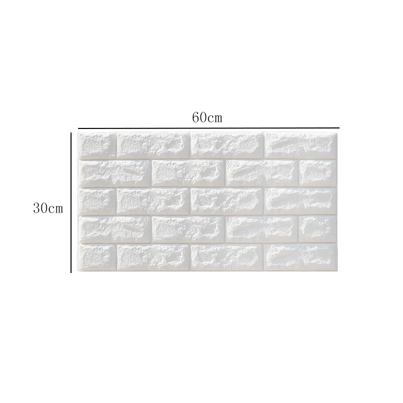 Новинка, 10 шт., декоративные наклейки на стену, самоклеющиеся креативные ТВ-обои, 3d стерео Настенные обои, украшения для спальни, 60x30 см