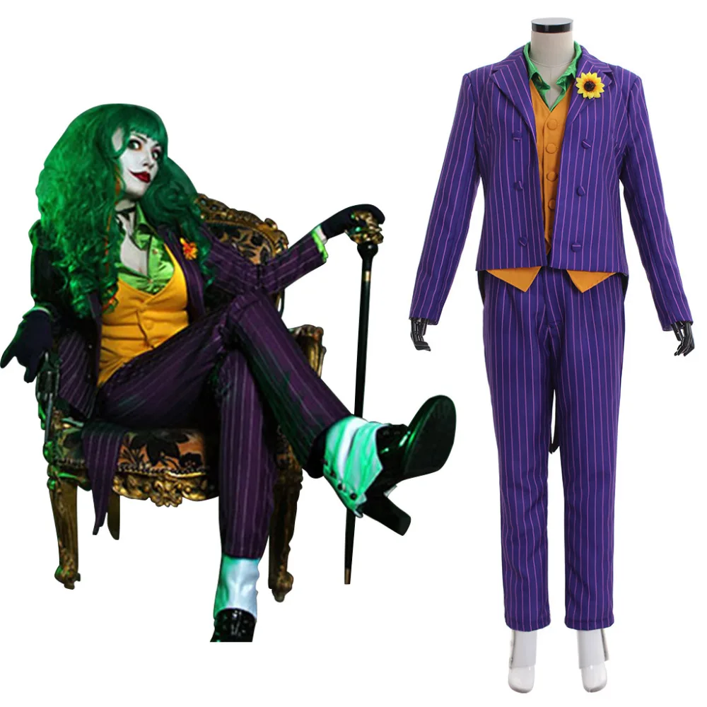 Joker Costume Suit Uniform Female Version Halloween Carnival Cosplay Costume For Women