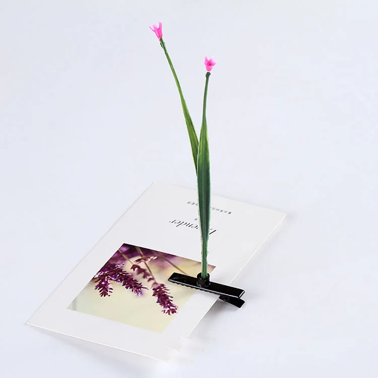 12 шт. По мелкому опту прекрасный заколки для волос с цветами детские бутон трава