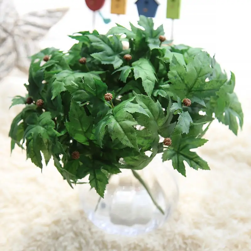 Маленький эмулирующий бонсай 1 букет зеленые листья растений декоративные яркие