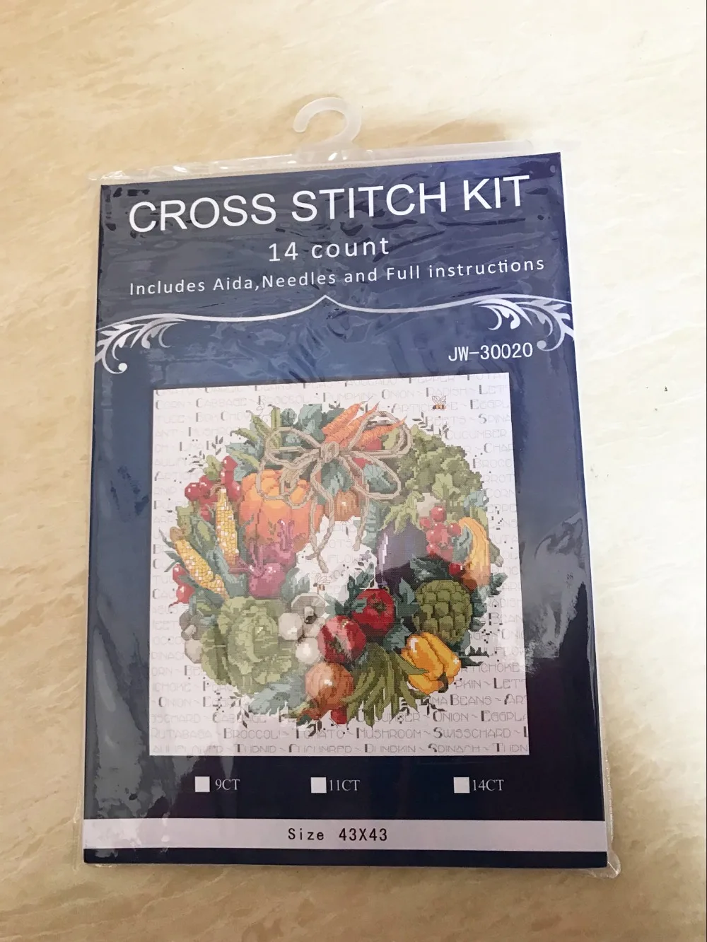 

45X45CM, 14CT высокое качество прекрасный красивый Счетный крест, набор, растительный венок, гирлянда Janlynn