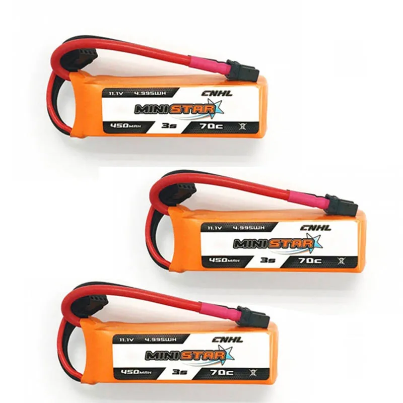 1/2/3/6 шт CNHL MiniStar 450mAh 11 1 V 3S 70C Lipo батарея XT30U разъем для радиоуправляемого дрона FPV