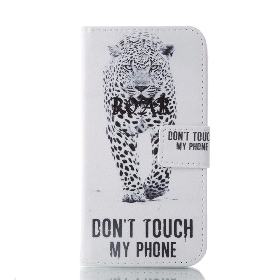 Leopard Чехол для телефона чехол s для samsung Galaxy S8 плюс S7 S6 край S5 мини A3 A5 A7 J310 J510 J710 чехол Для мужчин девушка чехол-бумажник с откидной крышкой из E23Z - Цвет: Leopard