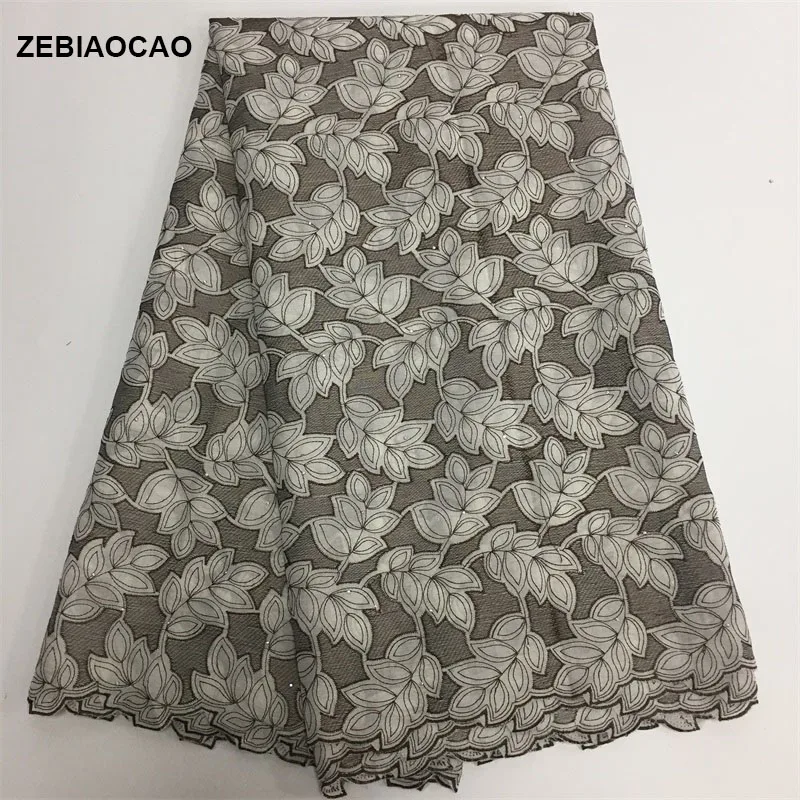 ZEBIAOCAO African Tulle Cotton Lace Fabric High Quality Fashion French For Dress 5 yards/lot FC17-TEP30 | Дом и сад