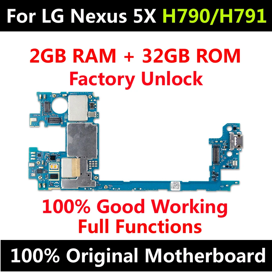 Материнская плата для LG Nexus 5X H790 h791 32 ГБ Заводская разблокированная оригинальная