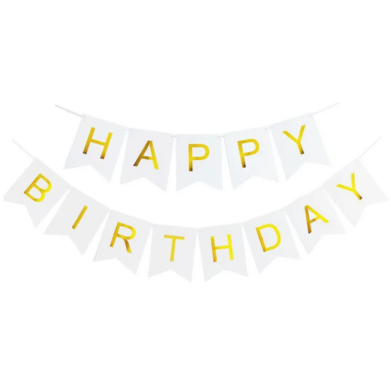 Счастливая фотография розовые буквы радужная гирлянда праздничный флаг для