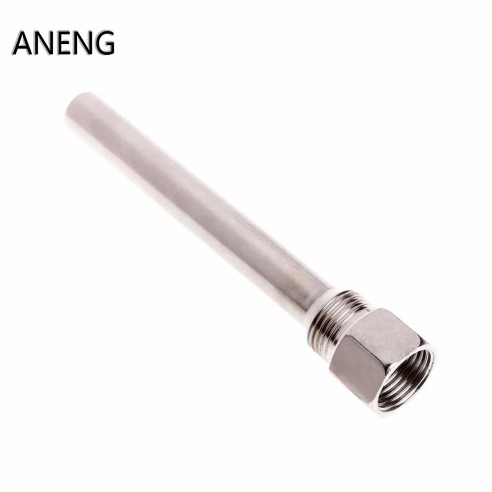 

ANENG Stainless Steel Thermowell 1/2" NPT Threads 130mm Long For Temperature Sensors