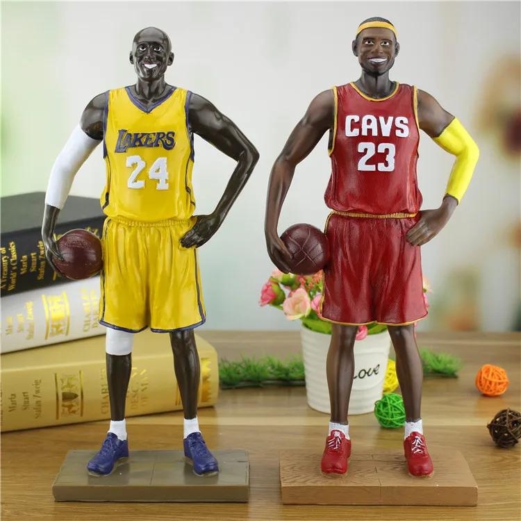 

Modern Basketball Star Doll Decoration Resin Bryant Statue James Curry Sculpture Athlete Handicrafts Birthday christmas gift