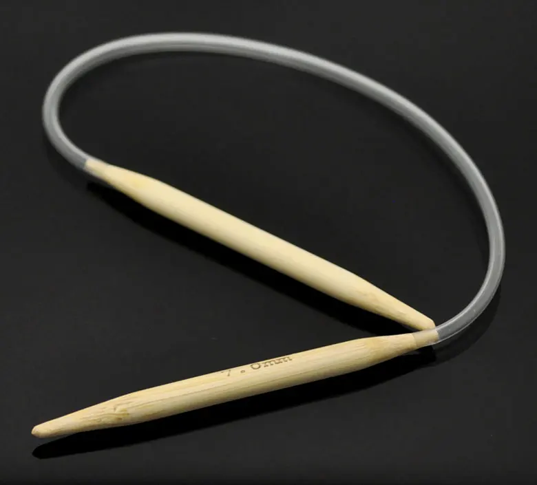 1 пара бамбуковых круглых вязальных игл 40 см (британский Размер 2/7 мм) | Дом и сад