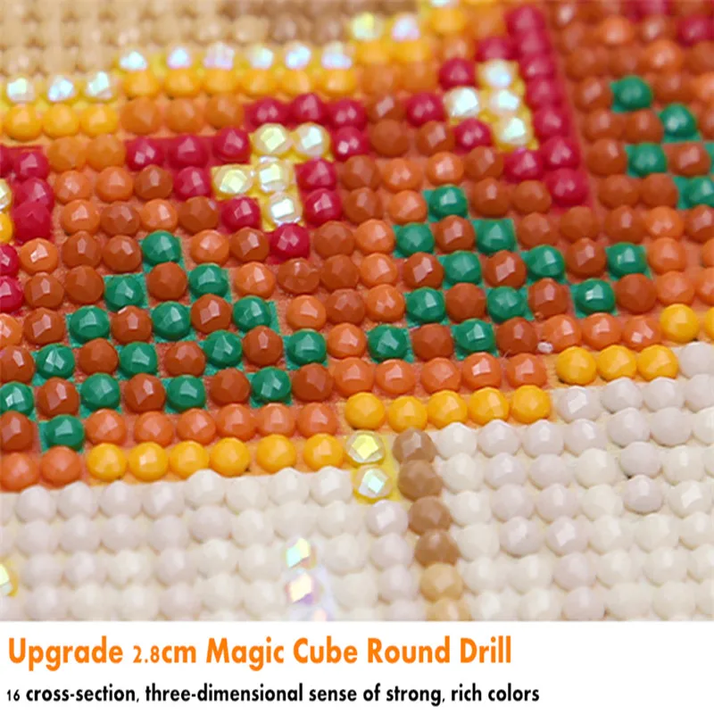 DPF Round Full Diamond Embroidery Red Rose 5D special Painting Cross Stitch Mosaic Needlework Crafts for Gift | Дом и сад