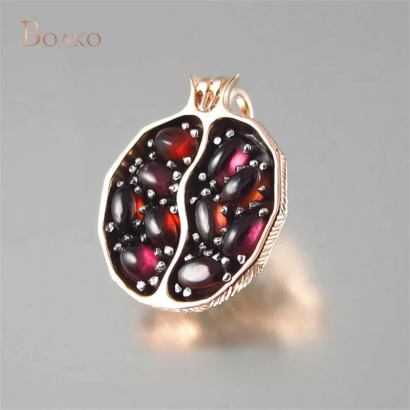 rose gold Женское Ожерелье в стиле бохо с кристаллами, длинная цепочка, красный камень, ожерелье для женщин, девушек, розовое золото, гранат, воротник, collye collares de moda Z4 - Окраска металла: rose gold