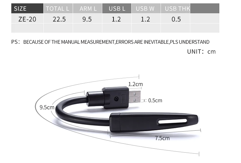 Мини USB синий светодиодный гибкий фонарь Автомобильная компьютерная лампа ноутбук стол для компьютера чтение Банк питания зарядное устройство для автомобильной батареи с фонарем. Настольная USB лампа