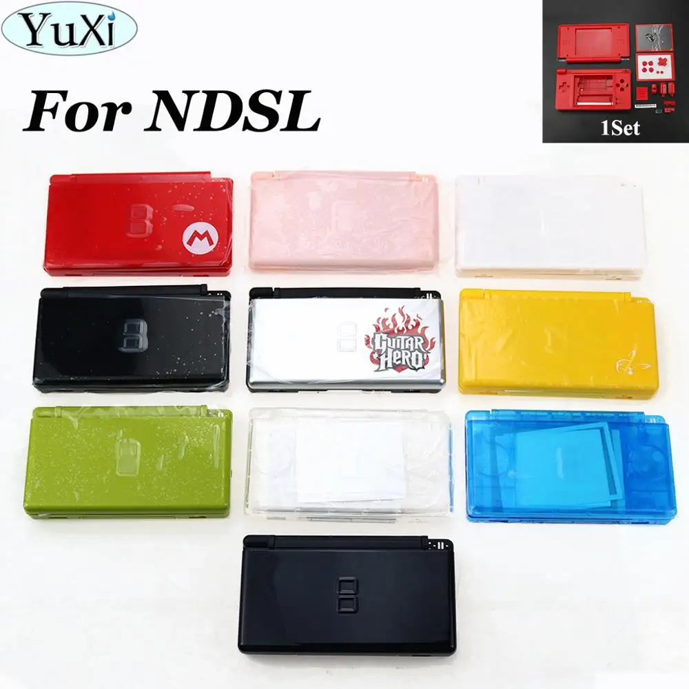 

YuXi Full Repair Parts Replacement Housing Shell Case with Buttons Screws Kit for Nintend DS Lite Game case cover for NDSL