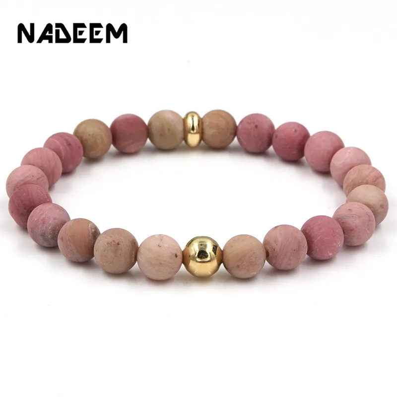 Женские и мужские браслеты с йоргом бусинами из натурального камня Howlite Mala