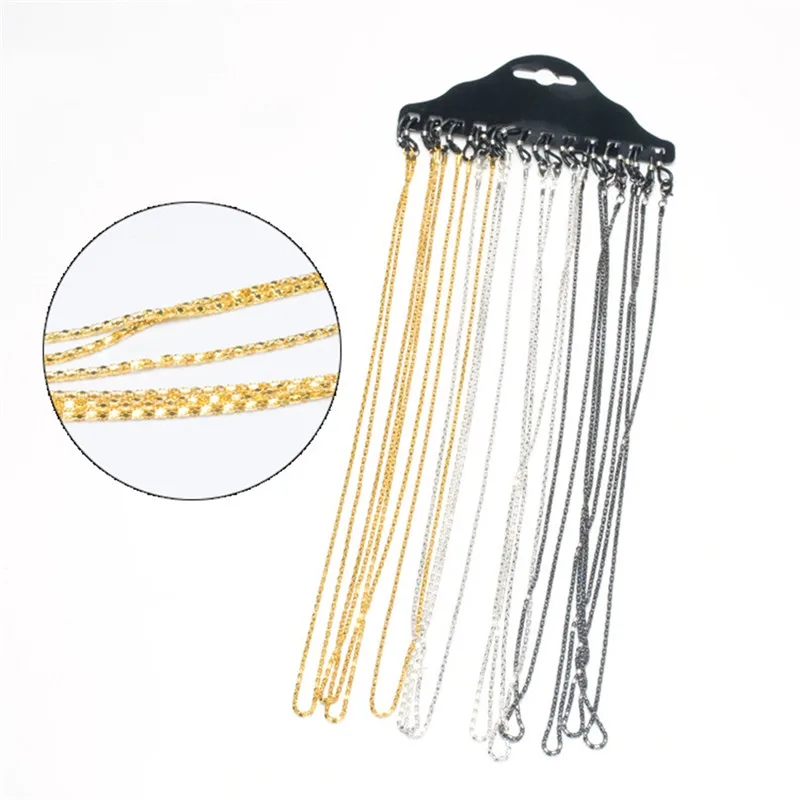 

Imixlot 1PC 61cm Sunglasses Lanyard Strap Necklace Metal Eyeglass Glasses Chain Cord For Reading Glasses 4 Colors