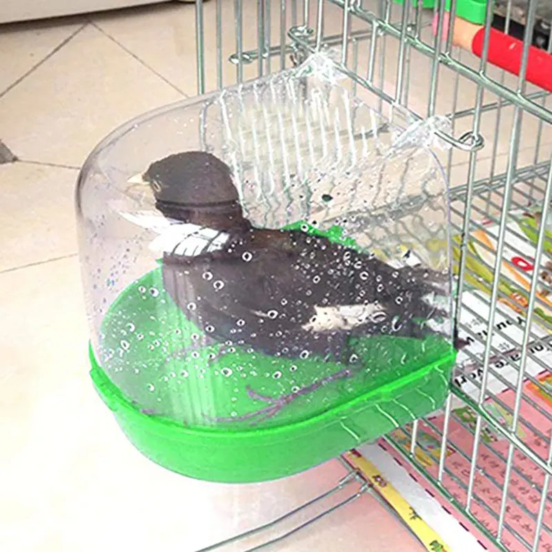 Parrot ванна для птицы ванна для воды подвесные аксессуары чаша птица ванна домашние птицы дом клетка для попугая Ванна птица коробка-гнездо