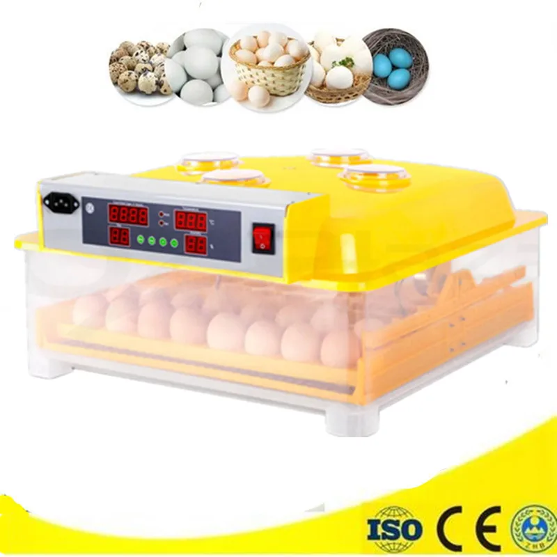 Мини 48 яиц инкубатор Электрический Автоматическая цифровая ясно Хэтчер лучшая