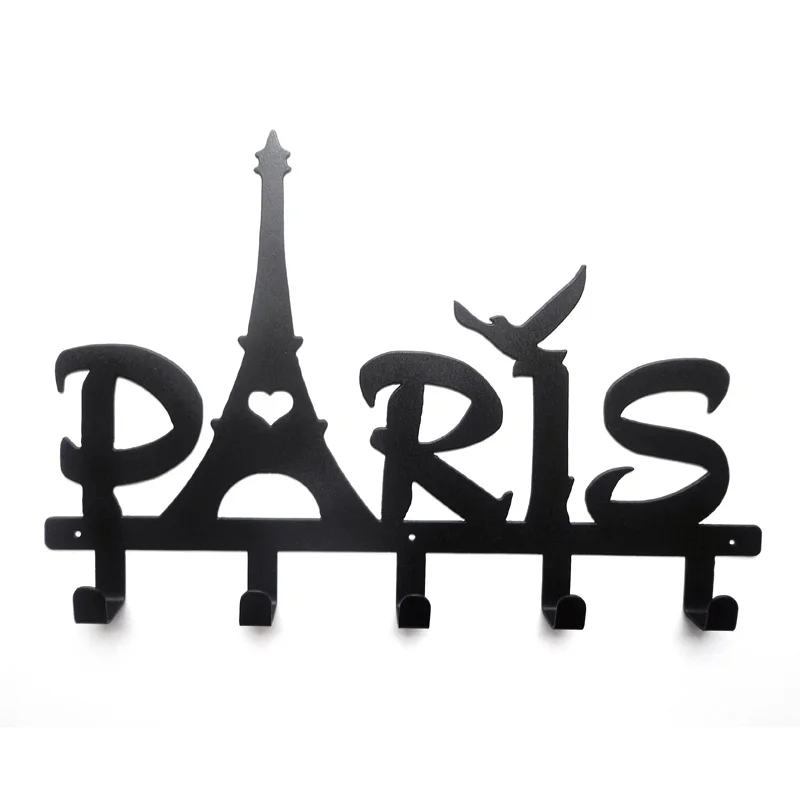 Романтическая подвесная вешалка для одежды в виде букв Парижская башня простой