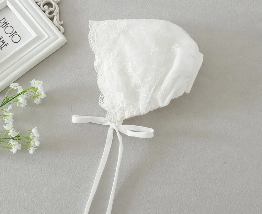 2 шт./компл. бежевое белое платье для крещения Пасхи кружевное с цветочным узором